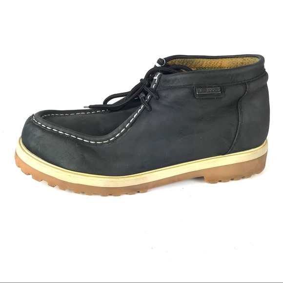 Buffalino Other - Buffalino Black Nubuck Chukka Boots Lug Sole  12